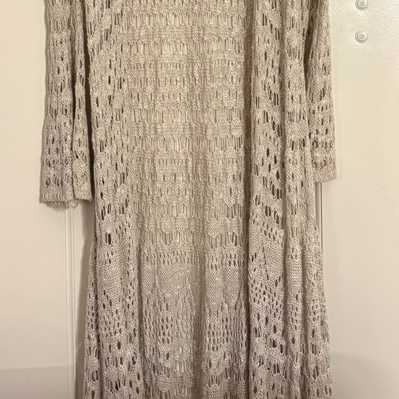 Abercrombie & Fitch Maxi Long-Sleeved Knitted Cardigan - Picture 2 of 5
